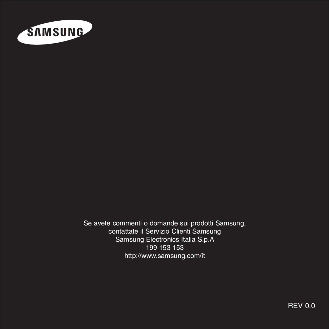 Samsung YP-U2XW/ELS, YP-U2ZW/ELS, YP-U2QW/ELS, YP-U2XB/ELS, YP-U2QB/ELS, YP-U2ZB/ELS manual Rev 