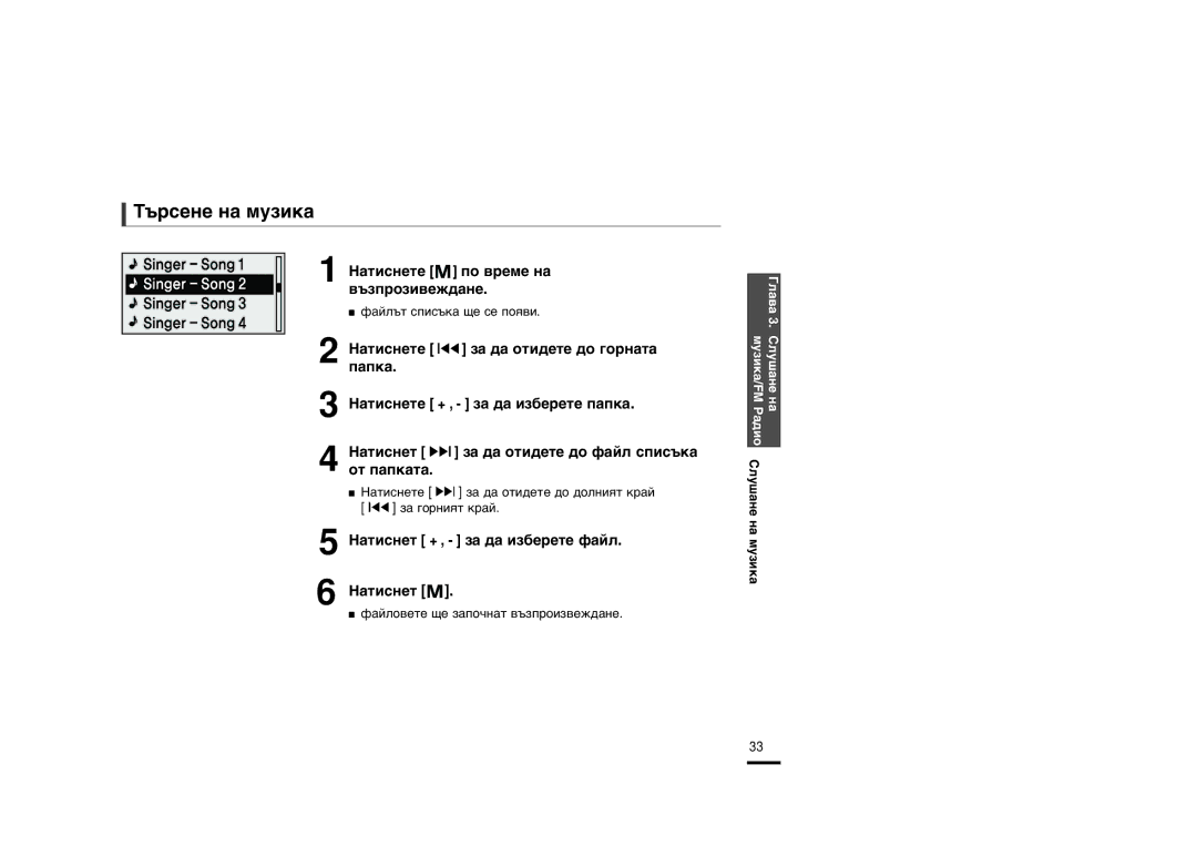 Samsung YP-U2RQB/ELS, YP-U2ZW/ELS, YP-U2RXB/ELS manual ˙Òâìâ Ì‡ Ïûáëí‡, ‡Úëòìâúâ Ôó ‚Âïâ Ì‡, ‚˙Áôóáë‚Âê‰‡Ìâ, Óú Ô‡Ôí‡Ú‡ 