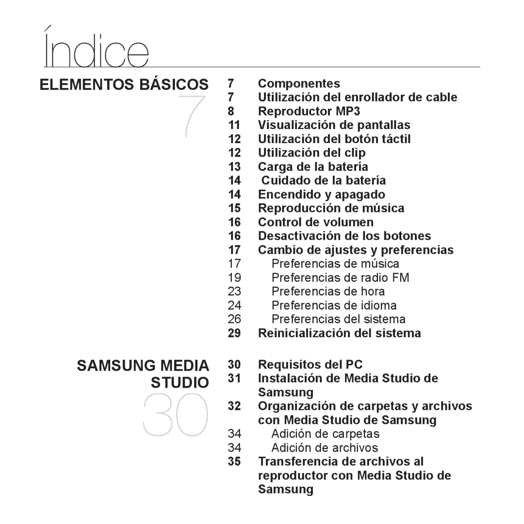 Samsung YP-U2RZB/XET, YP-U3ZB/XET Componentes, Reproductor MP3, Visualización de pantallas, Utilización del botón táctil 