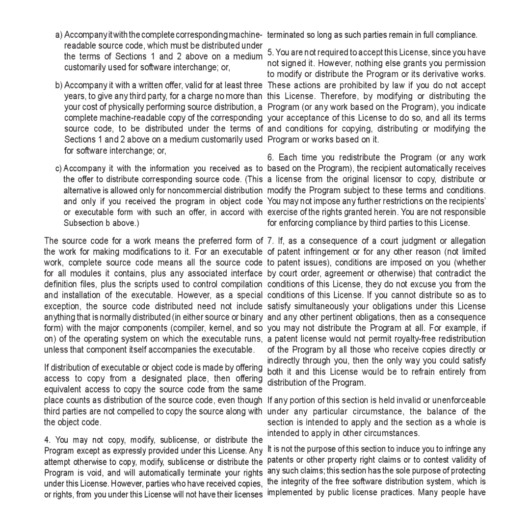 Samsung YP-U4JQR/EDC manual Terms of Sections 1 and 2 above on a medium, Only if you received the program in object code 