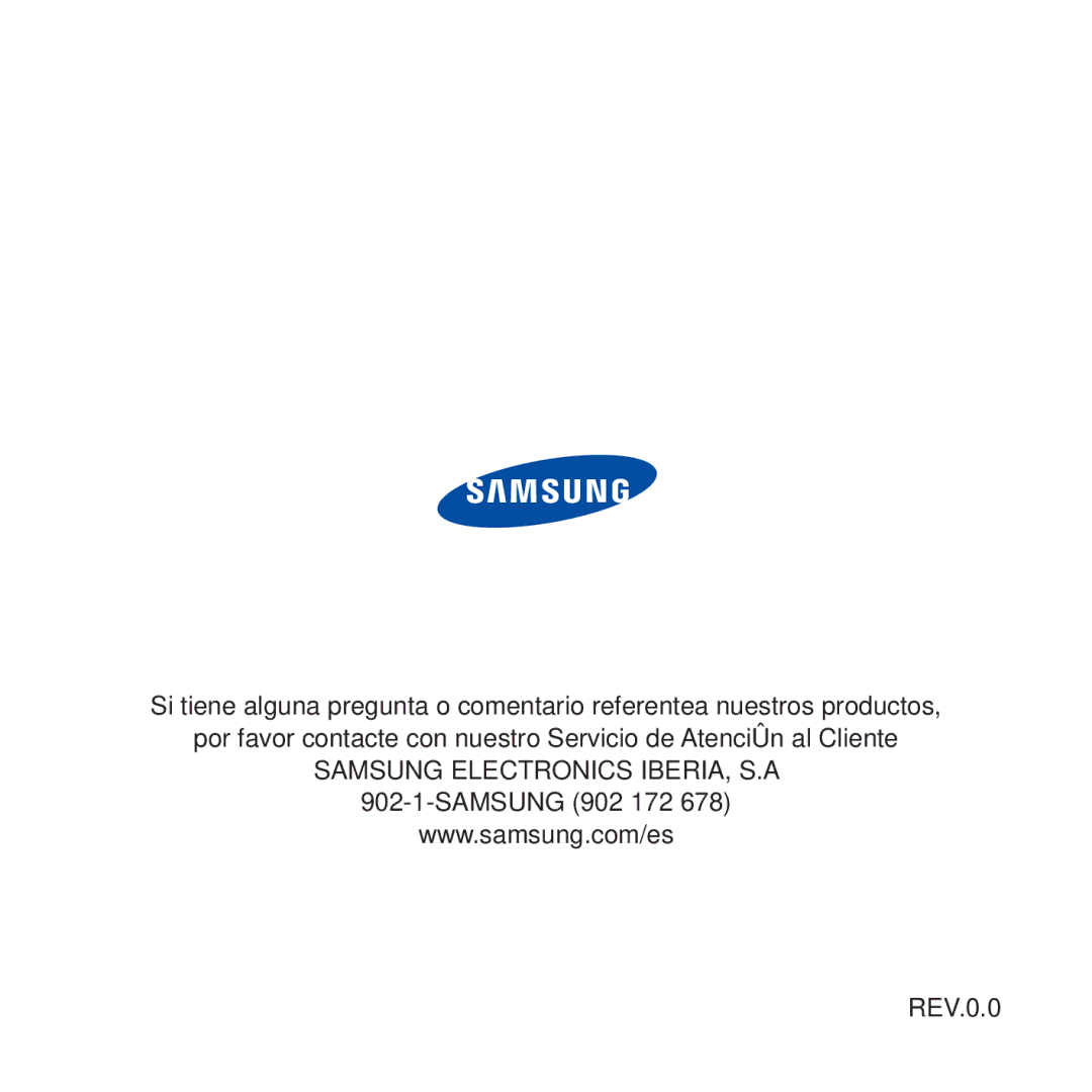 Samsung YP-U5JQB/EDC, YP-U5JAP/EDC, YP-U5JAB/EDC, YP-U5JAW/EDC, YP-U5JAL/EDC, YP-U5JAR/EDC manual Samsung 902 172 REV.0.0 