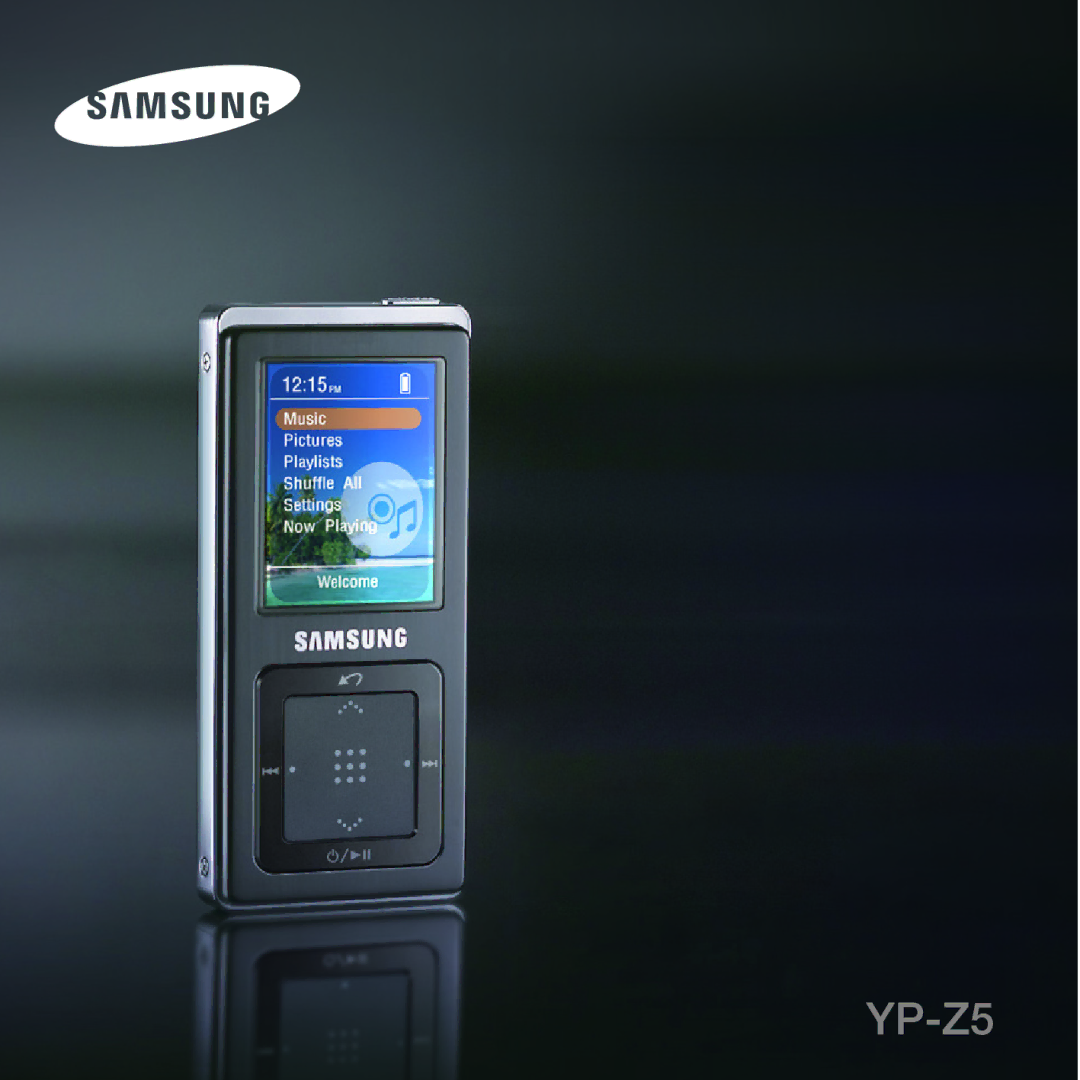 Samsung YP-Z5FAB/XEE, YP-Z5QB/ELS, YP-Z5FAP/XEE, YP-Z5FQW/XEE, YP-Z5FZP/XEE, YP-Z5FQB/XEE, YP-Z5FAW/XEE, YP-Z5FZB/XEE manual 