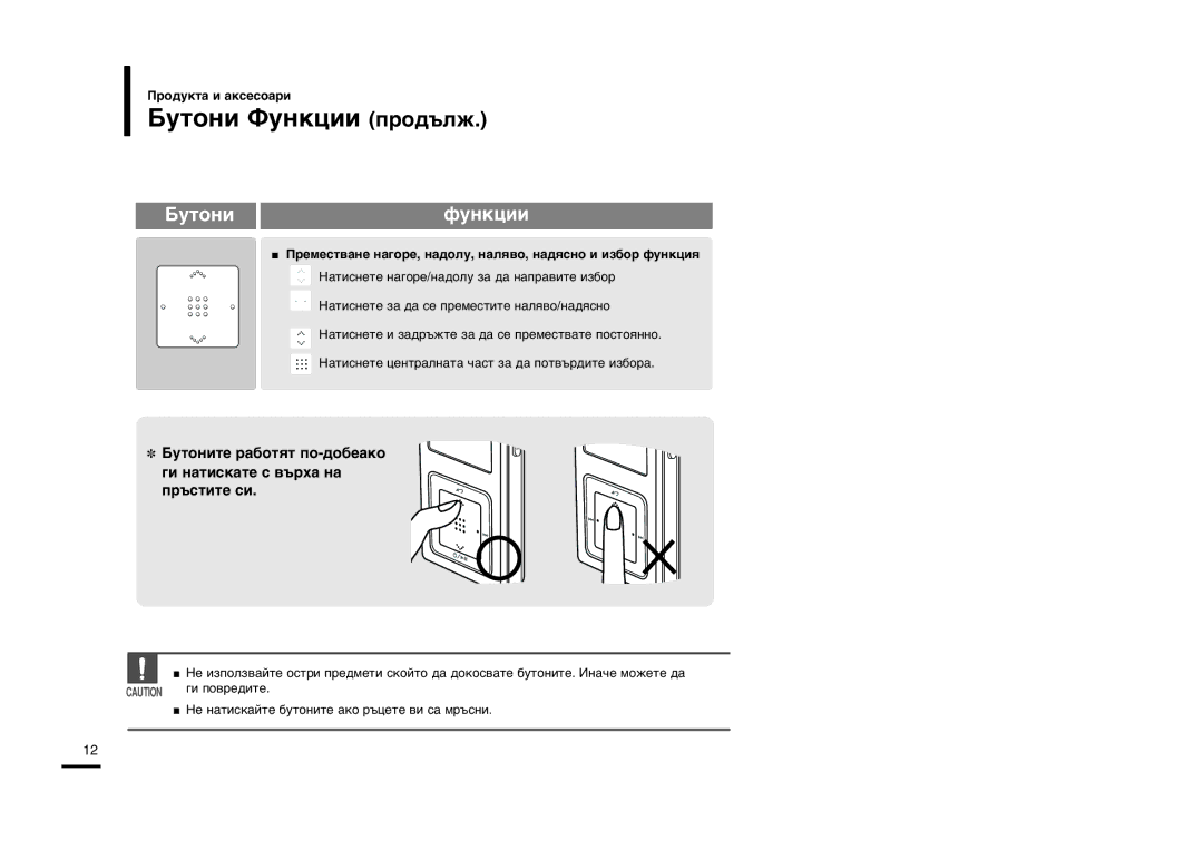 Samsung YP-Z5FQB/ELS, YP-Z5FZS/XET manual ¡Ûúóìë ‘Ûìíˆëë Ôó‰˙Îê, ‡Úëòìâúâ Ì‡„Óâ/Ì‡‰Óîû Á‡ ‰‡ Ì‡Ô‡‚Ëúâ Ëá·Ó, „Ë Ôó‚Â‰Ëúâ 