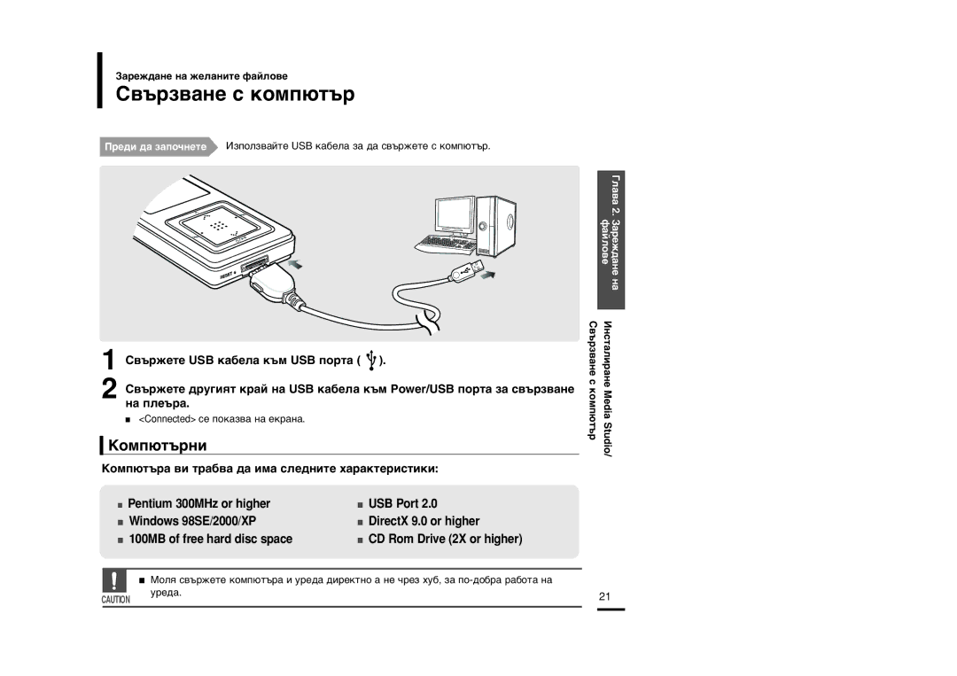 Samsung YP-Z5FZB/OMX, YP-Z5FQB/ELS ‚˙Á‚‡Ìâ Ò Íóïô˛Ú˙, Kóïô˛Ú˙Ìë, KÓÏÔ˛Ú˙‡ ‚Ë Ú‡·‚‡ ‰‡ ËÏ‡ ÒÎÂ‰ÌËÚÂ ı‡‡ÍÚÂËÒÚËÍË 