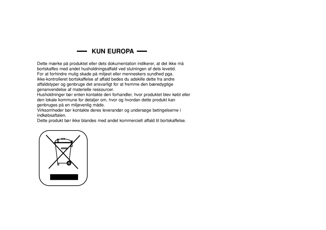 Samsung YP-Z5AB/ELS, YP-Z5QB/ELS, YP-Z5ZS/ELS manual KUN Europa 