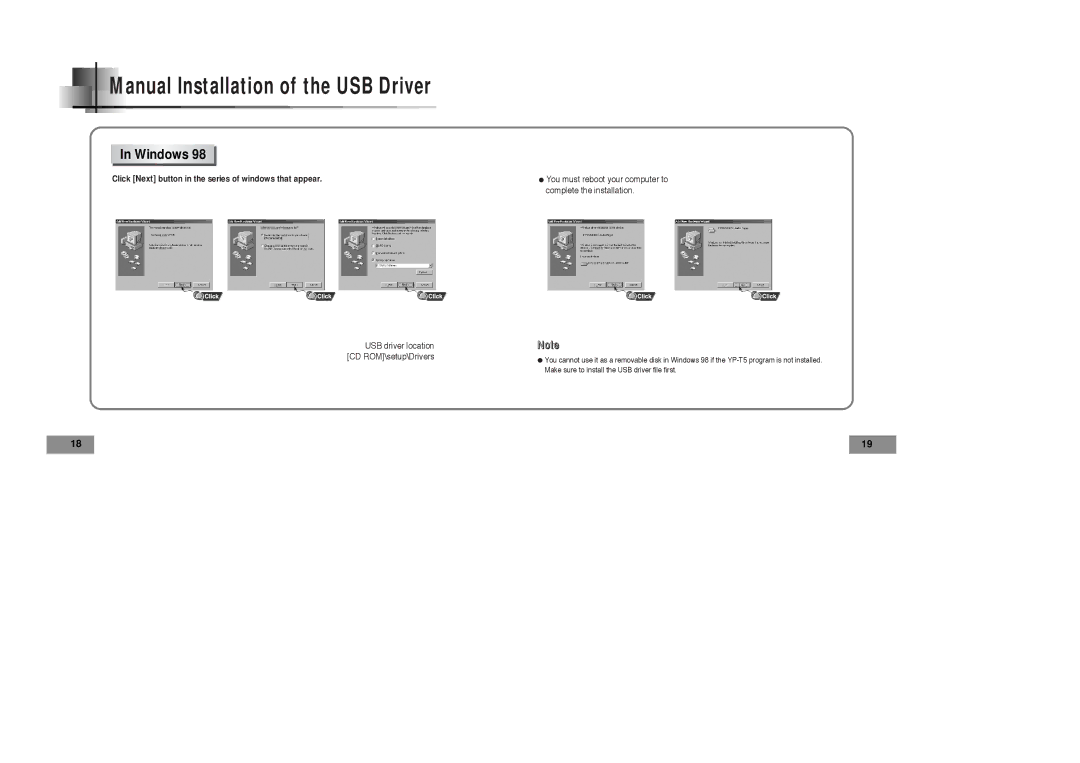 Samsung YP35H manual Windows 