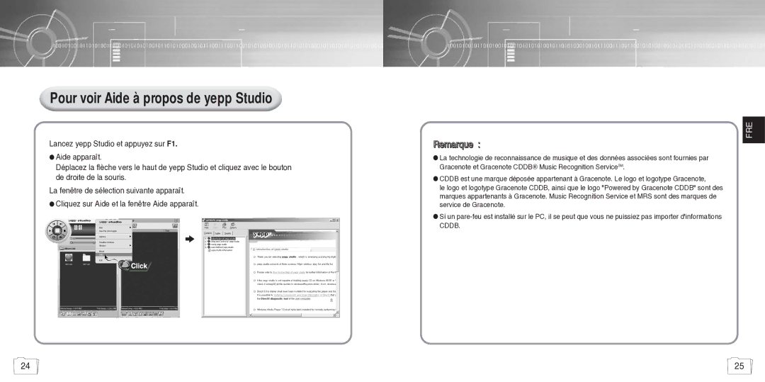 Samsung YP780V1/ELS manual Pour voir Aide à propos de yepp Studio 