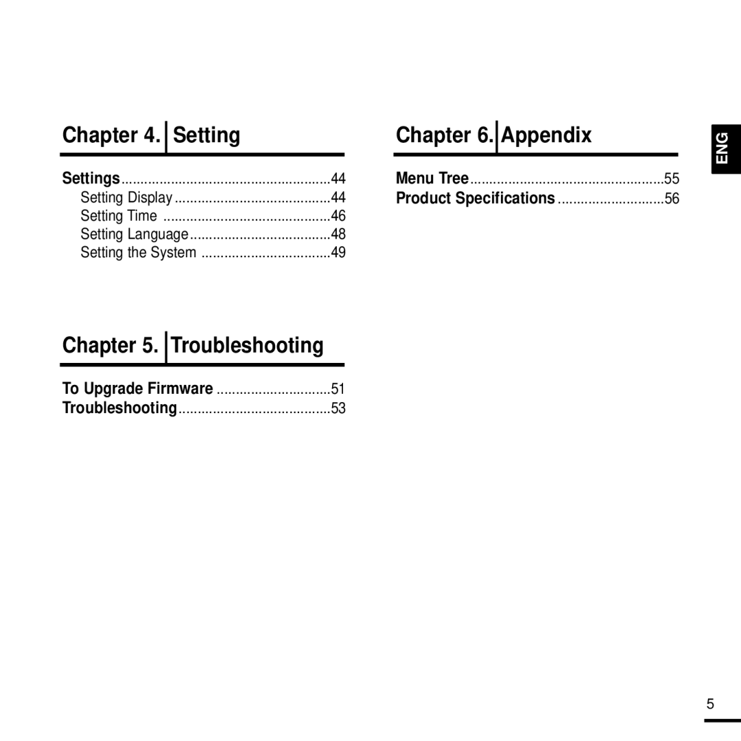 Samsung 20080218091404546, YPK3JSE manual Appendix, Chapter 