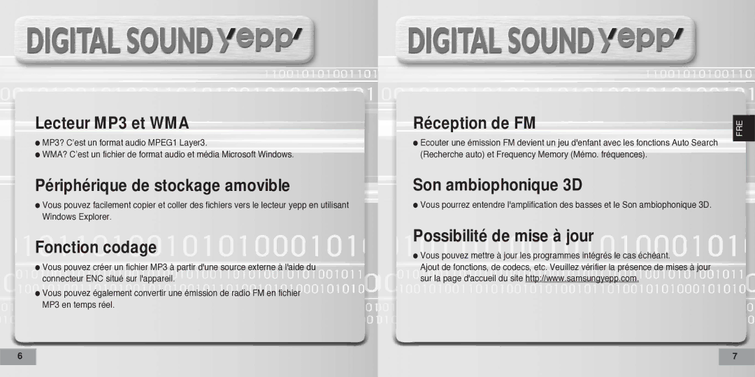 Samsung YPT5H2/ELS, YPT5V1/ELS, YPT5H1/ELS manual Son ambiophonique 3D 