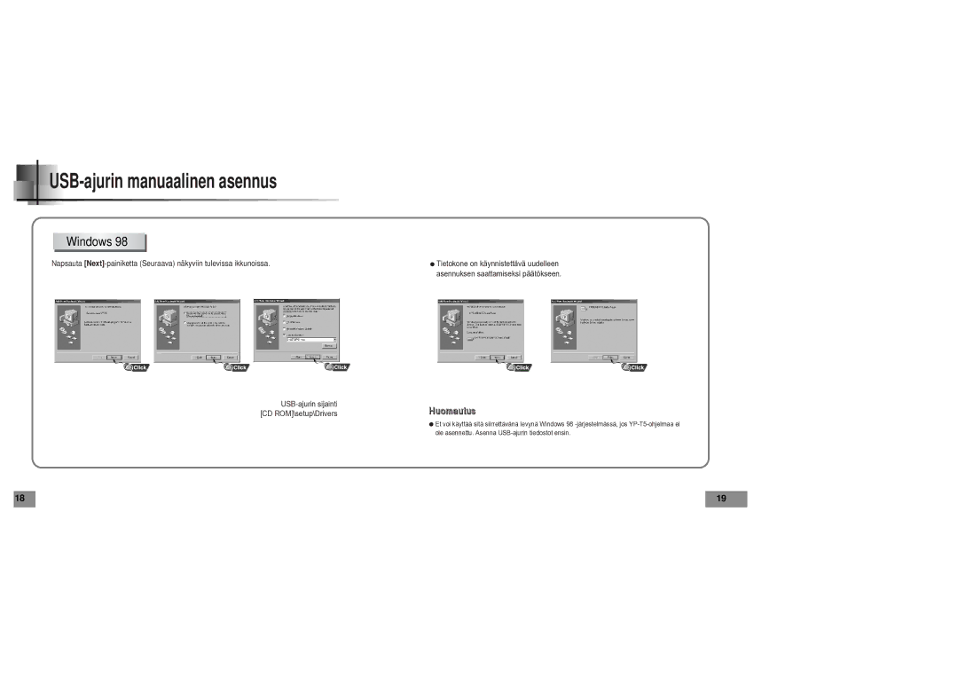 Samsung YPT5V1/ELS manual Windows 