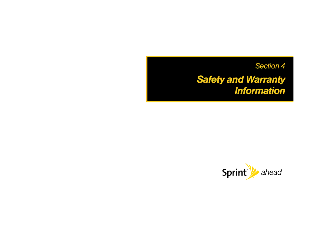 Samsung Z400 manual Safety and Warranty Information 