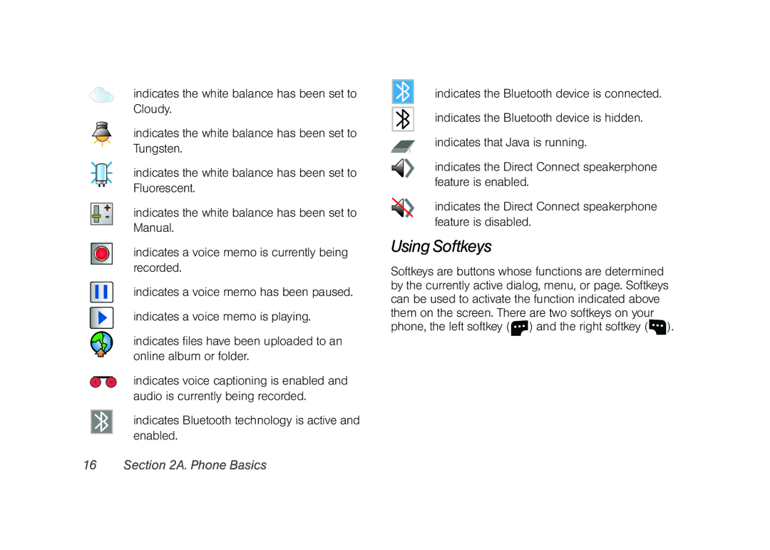 Samsung Z400 manual Using Softkeys 