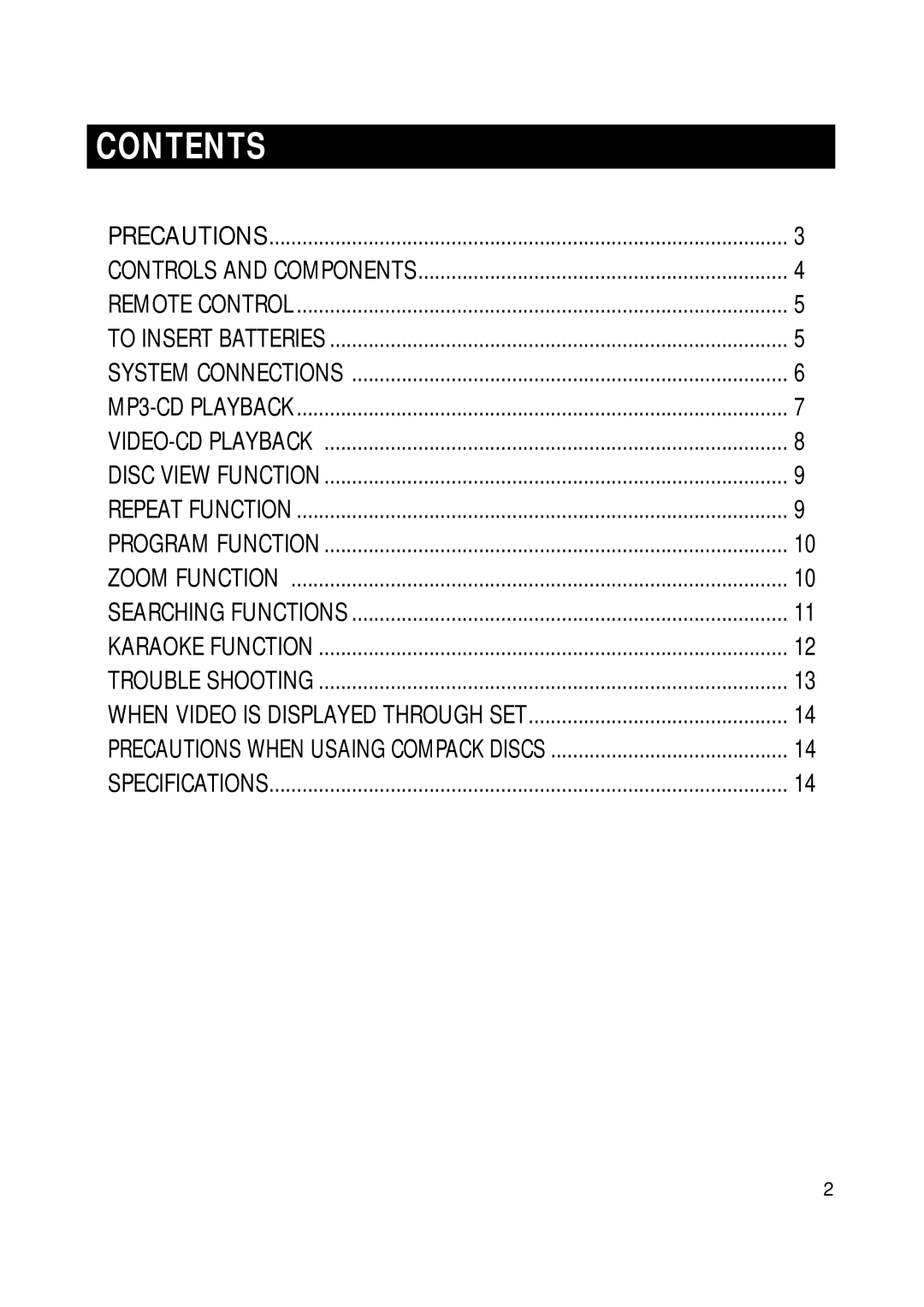 Samsung Z870H/ESN manual Contents 