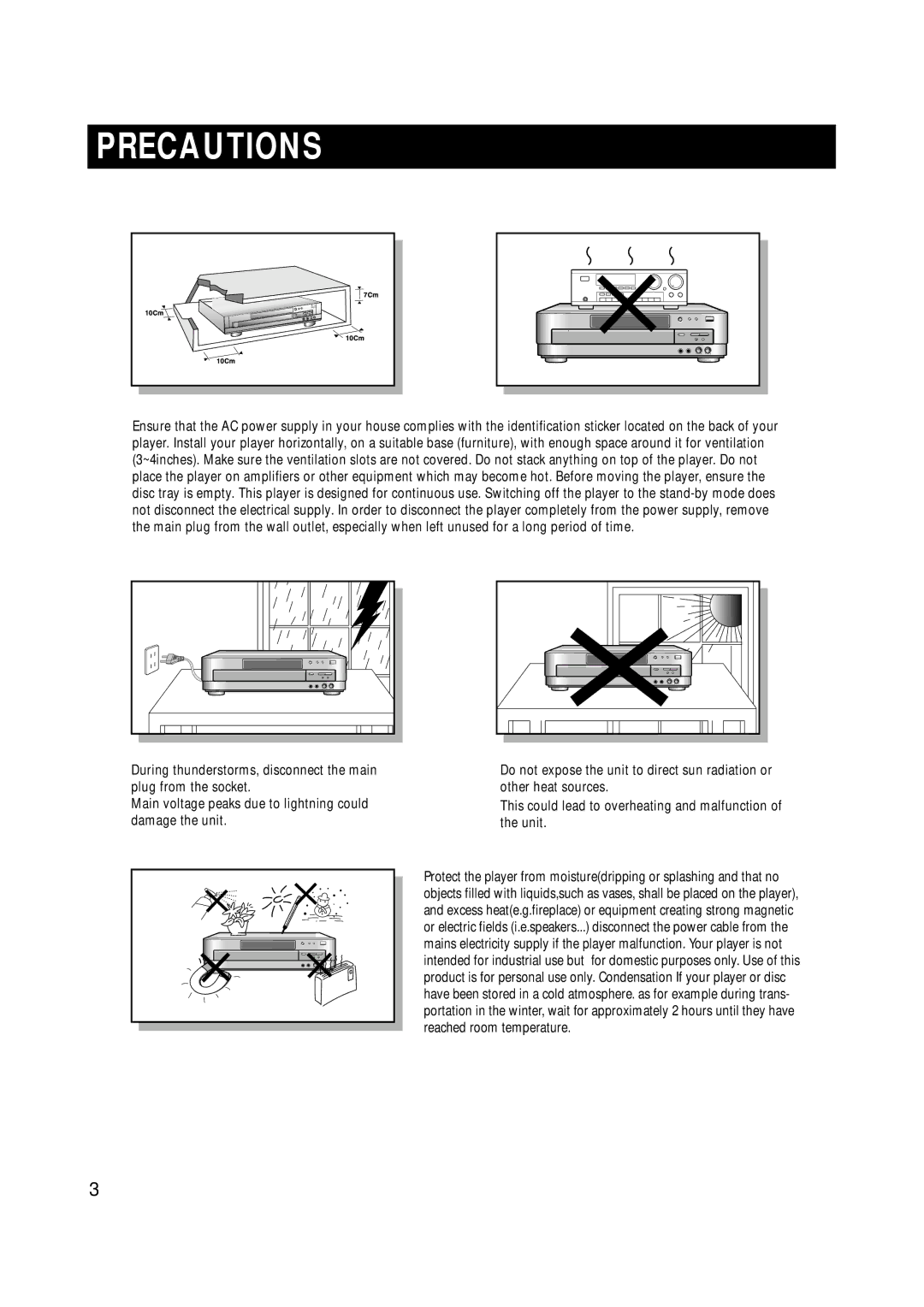 Samsung Z870H/ESN manual Precautions 