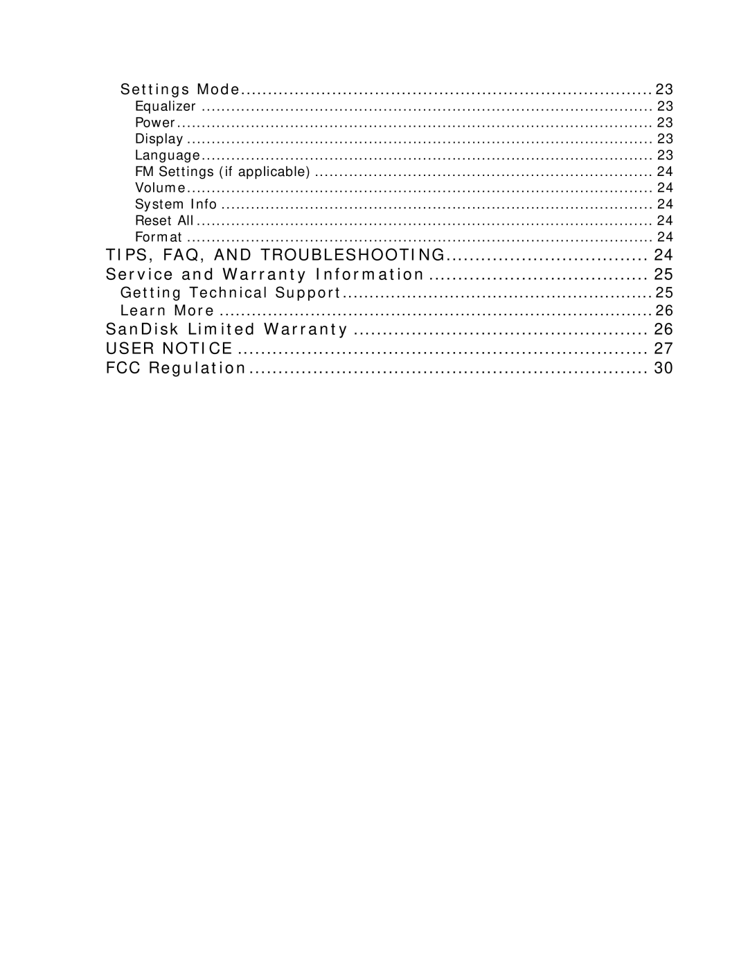 SanDisk c200 user manual User Notice 