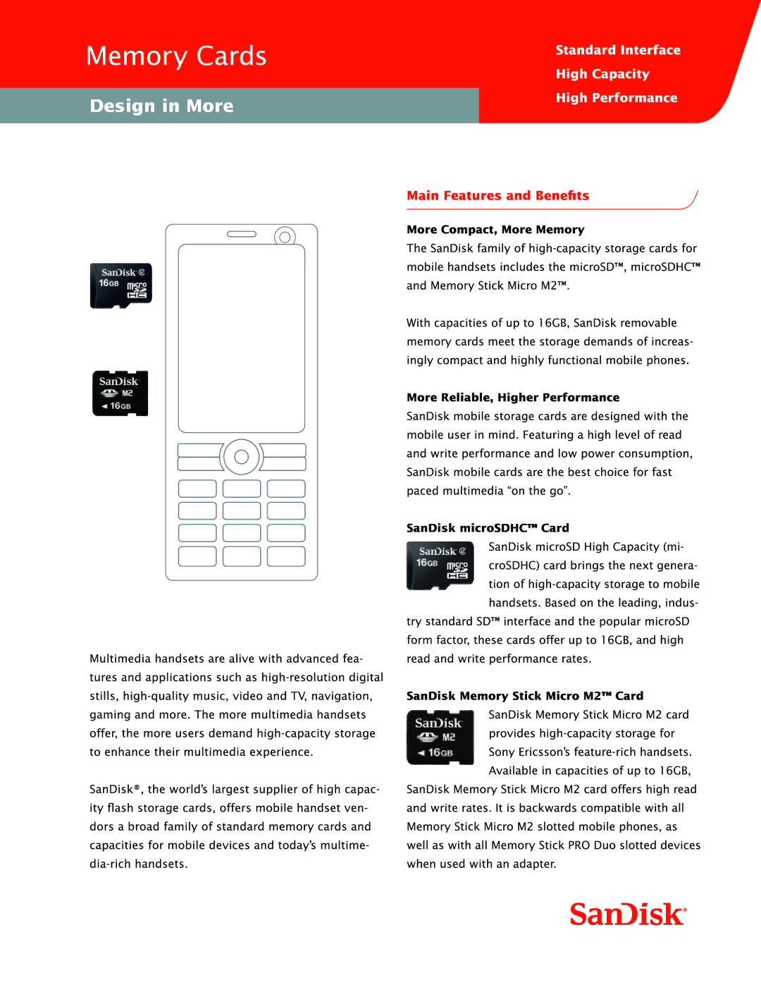 SanDisk microSDHC, Mobile Ultra microSD, Mobile Ultra Memory Stick M2 manual 