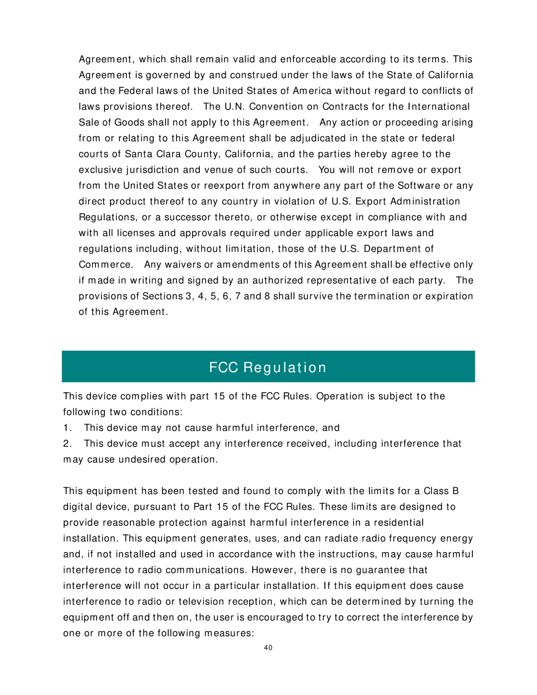 SanDisk Rhapsody manual FCC Regulation 