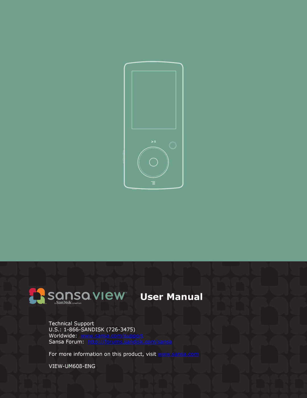 SanDisk View user manual VIEW-UM608-ENG 