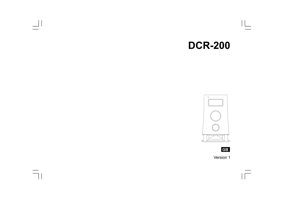 Sangean Electronics DCR-200 manual 