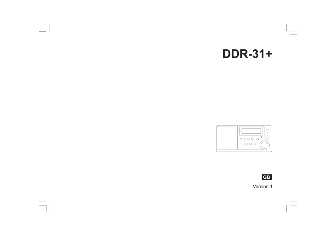 Sangean Electronics DDR-31+ manual 