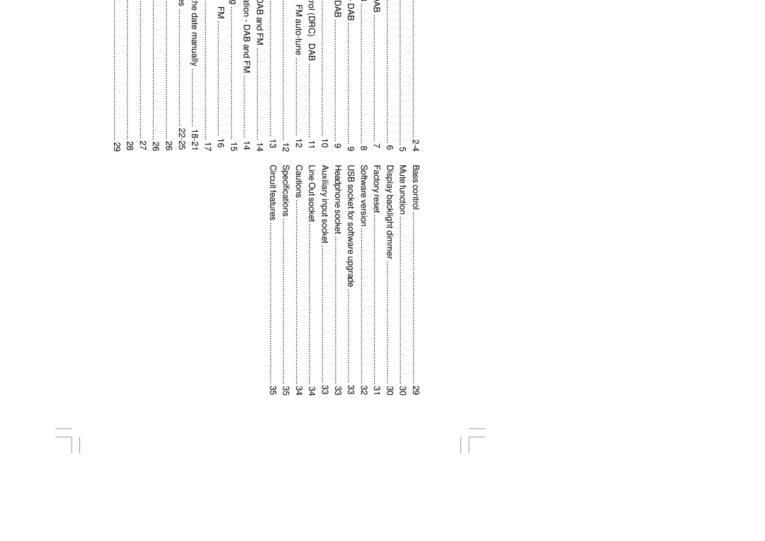 Sangean Electronics DDR-31+ manual Contents 