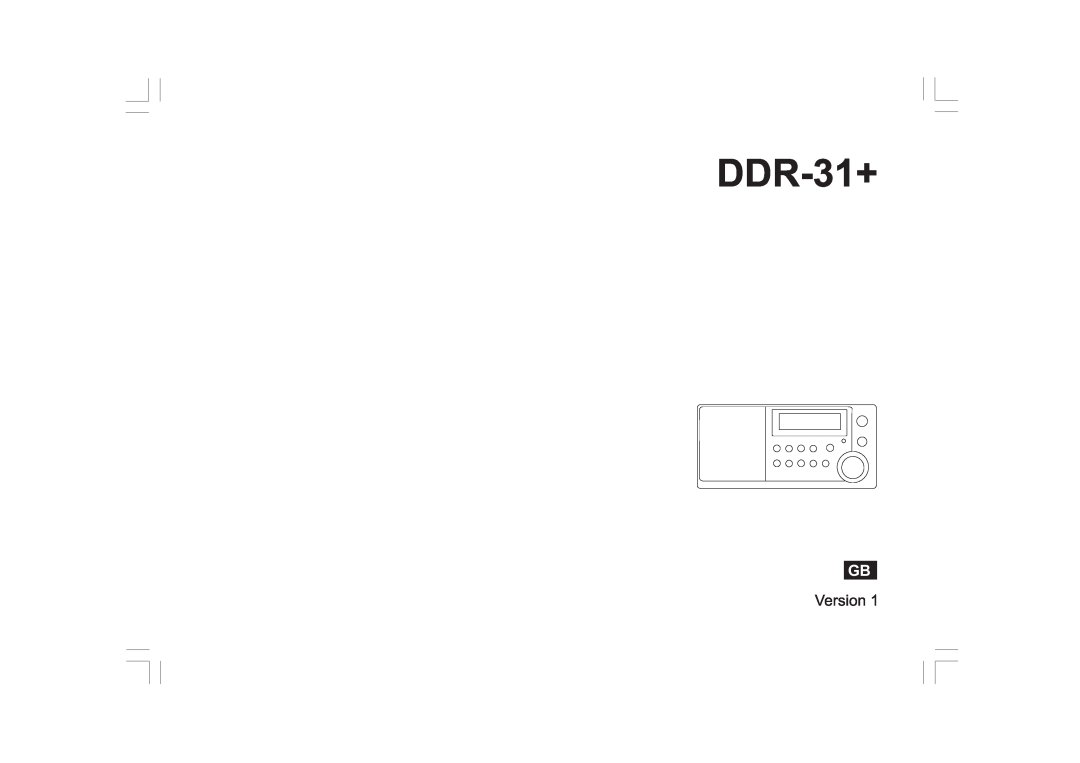 Sangean Electronics DDR-31+ manual 