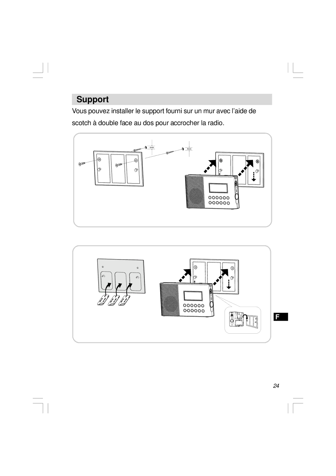 Sangean Electronics H201 manual Support 