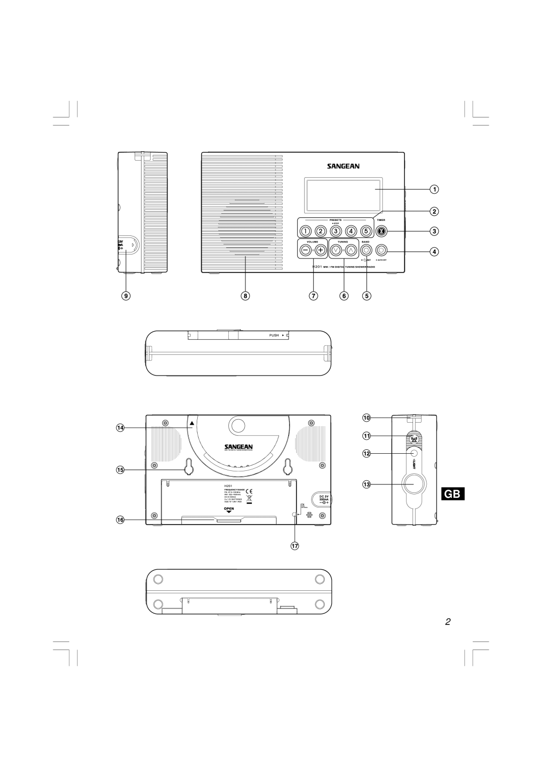 Sangean Electronics H201 manual 