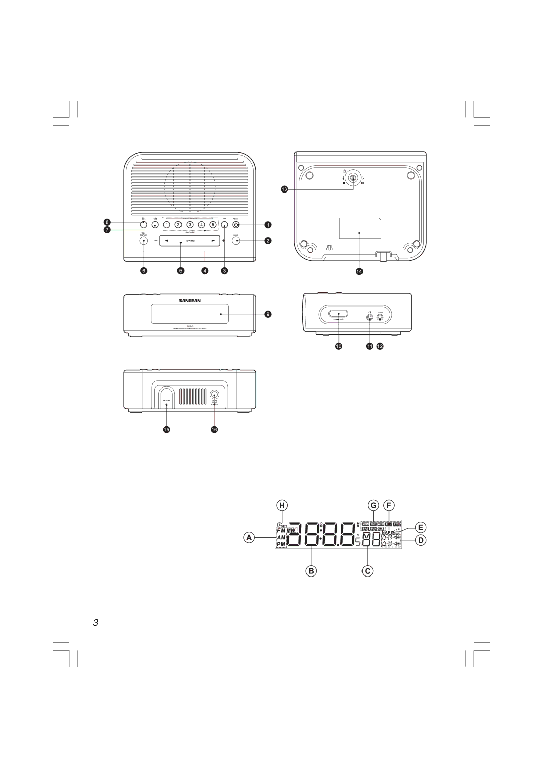 Sangean Electronics RCR-5 manual 