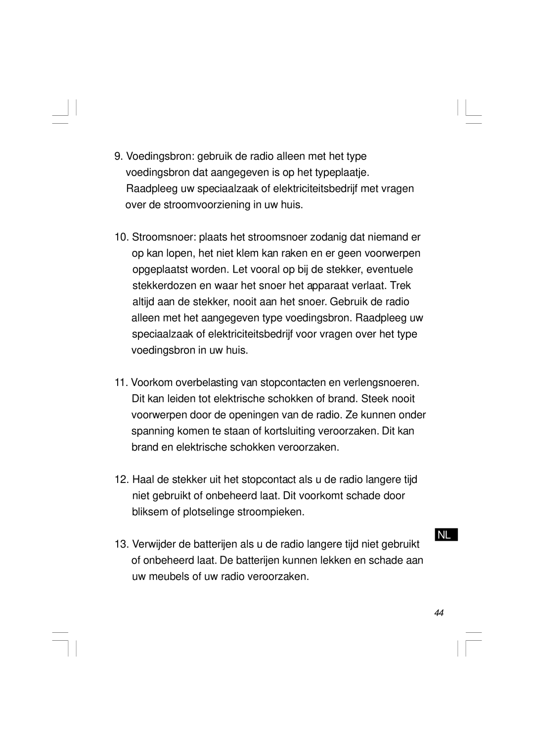 Sangean Electronics RCR-5 manual 