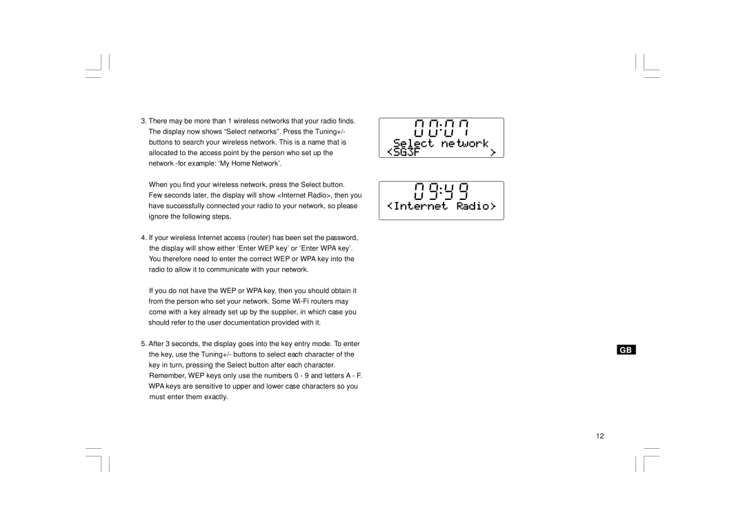 Sangean Electronics RCR-7WF, RCR-8WF manual 