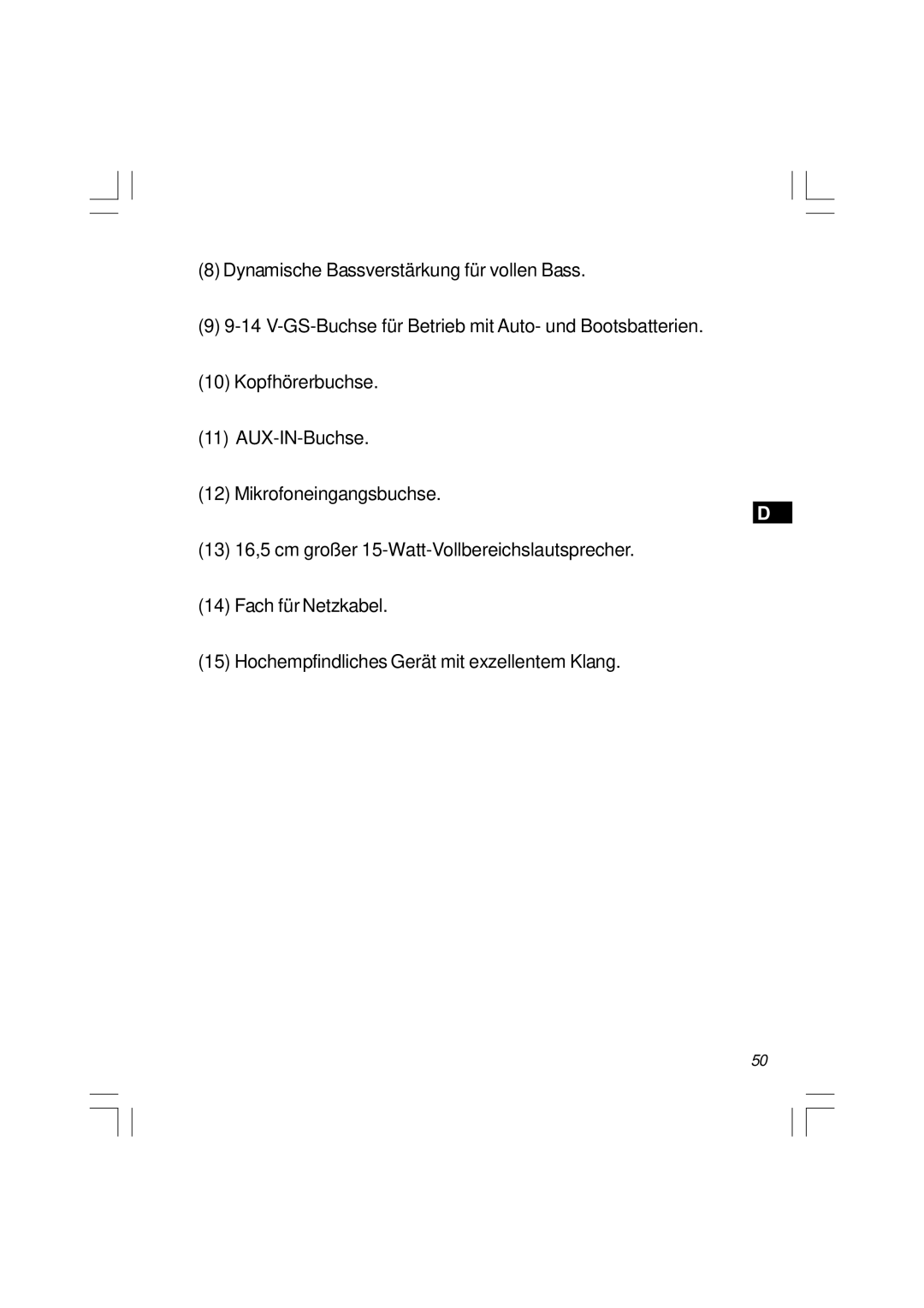 Sangean Electronics U1 user service 