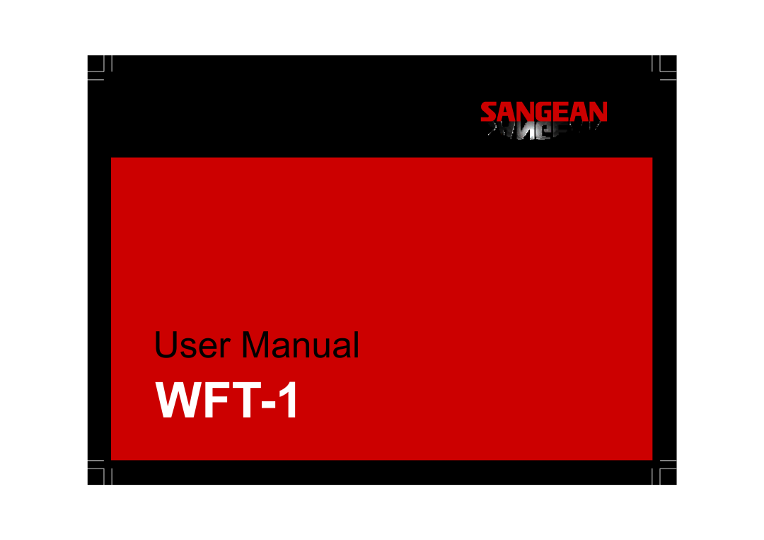 Sangean Electronics WFT-1 user manual 