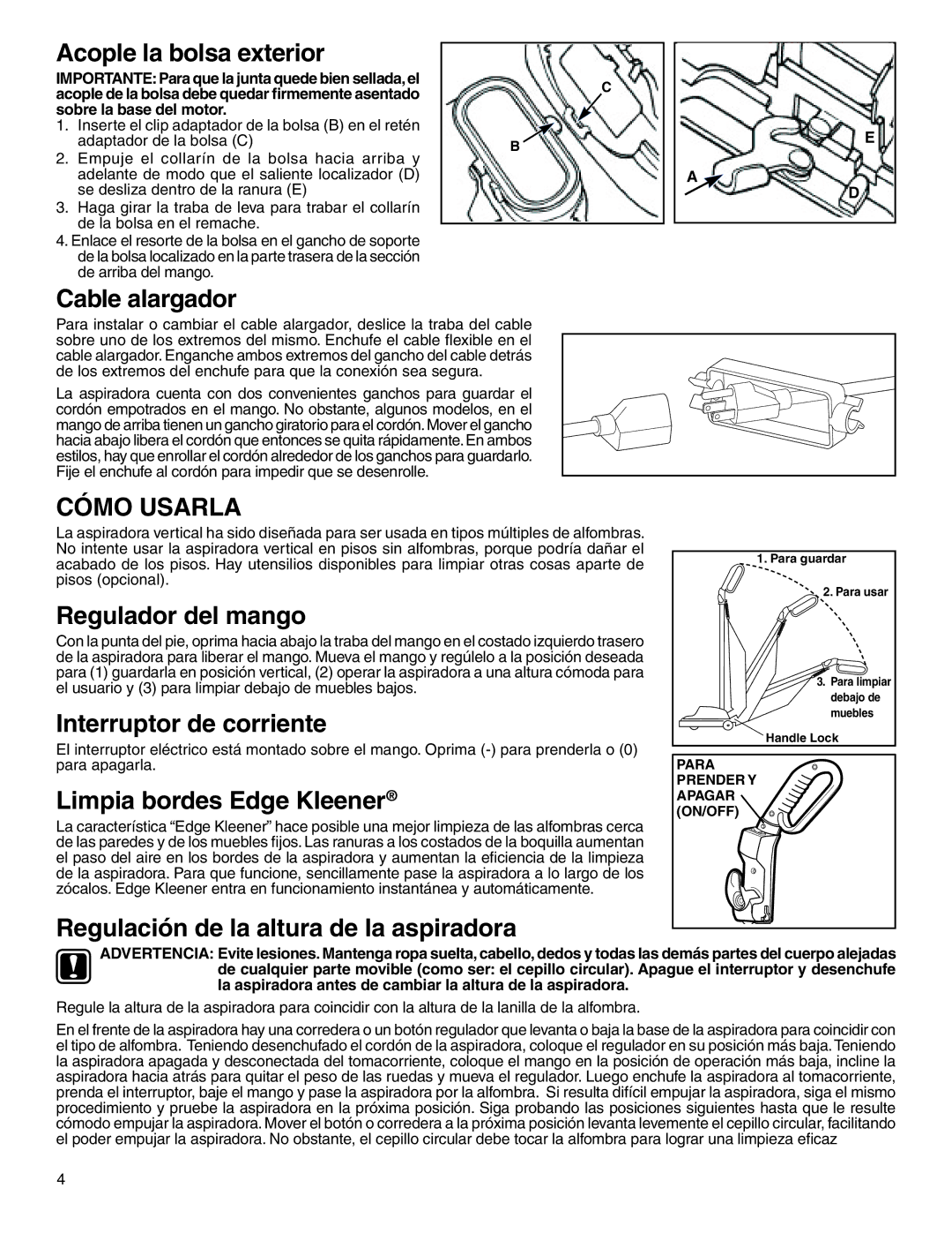 Sanitaire 800 warranty Cómo Usarla 