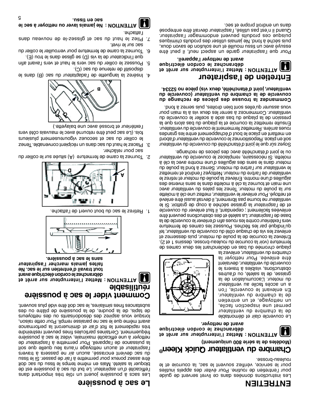 Sanitaire 800 warranty ’aspirateur de Entretien, Poussière à sac Le, Réutilisable poussière à sac le vider Comment 