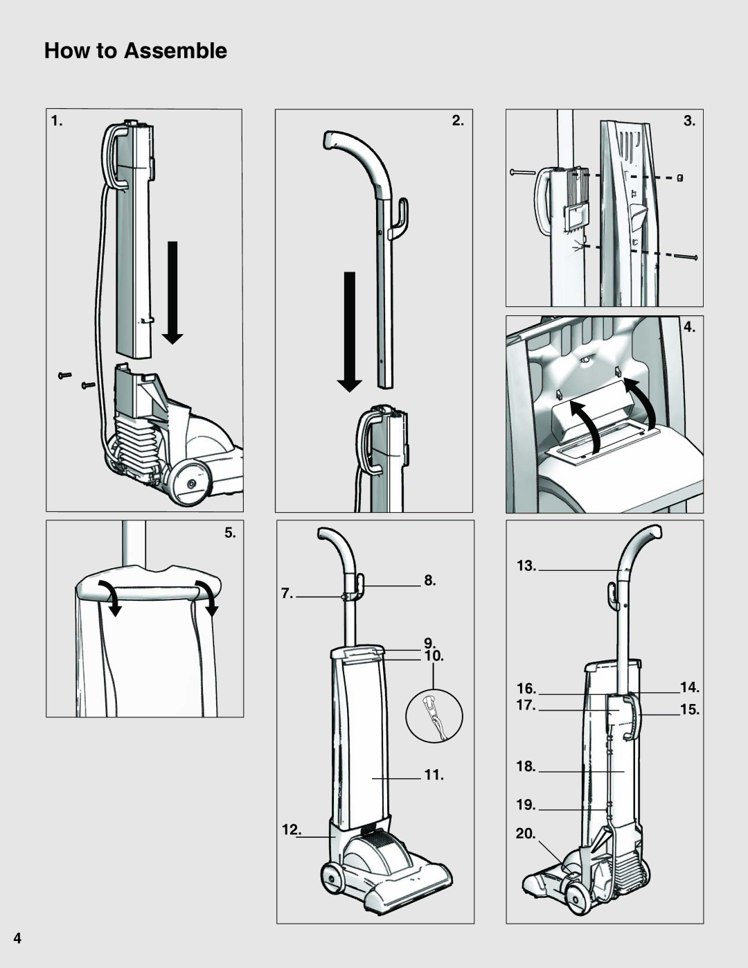 Sanitaire 9020 warranty How to Assemble 