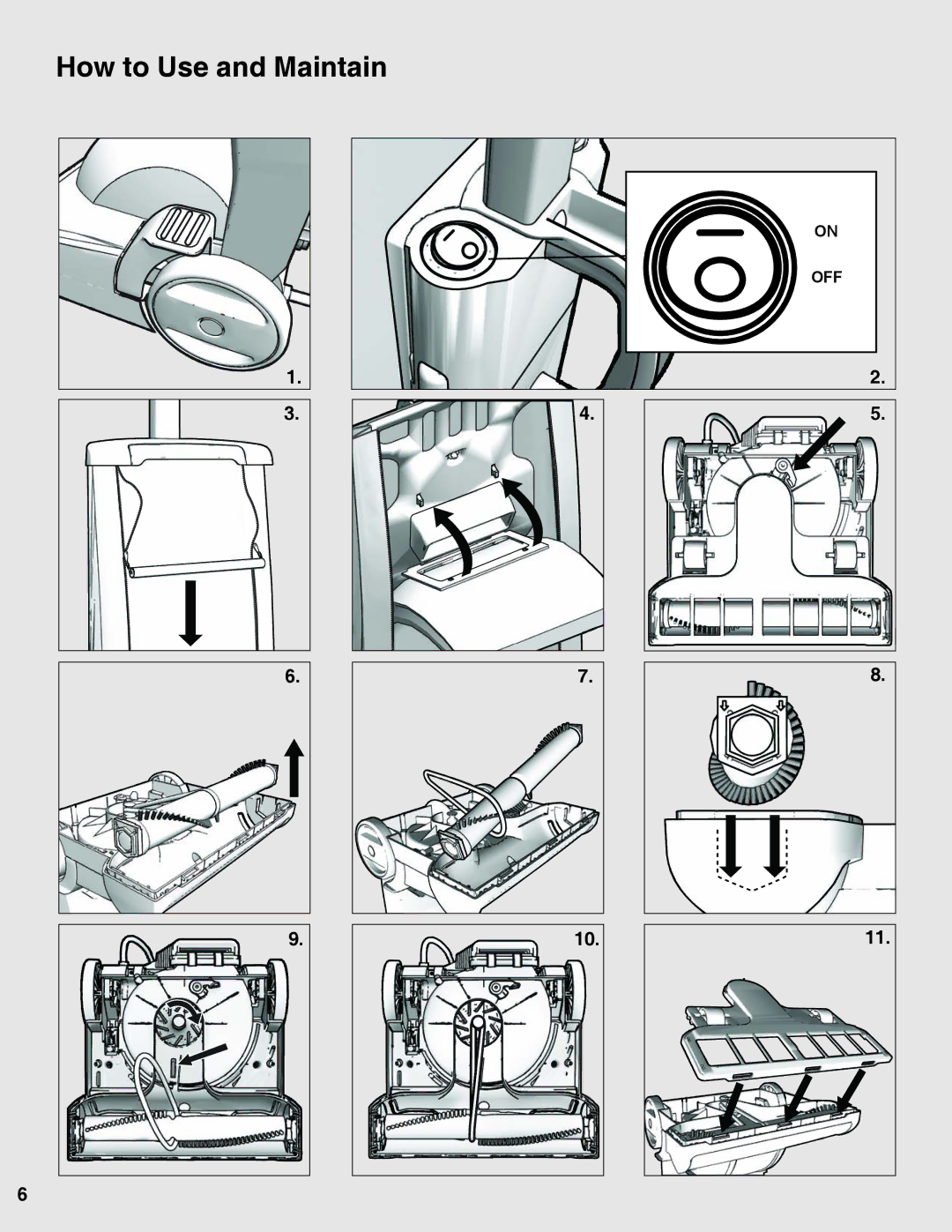 Sanitaire 9020 warranty How to Use and Maintain, Off 