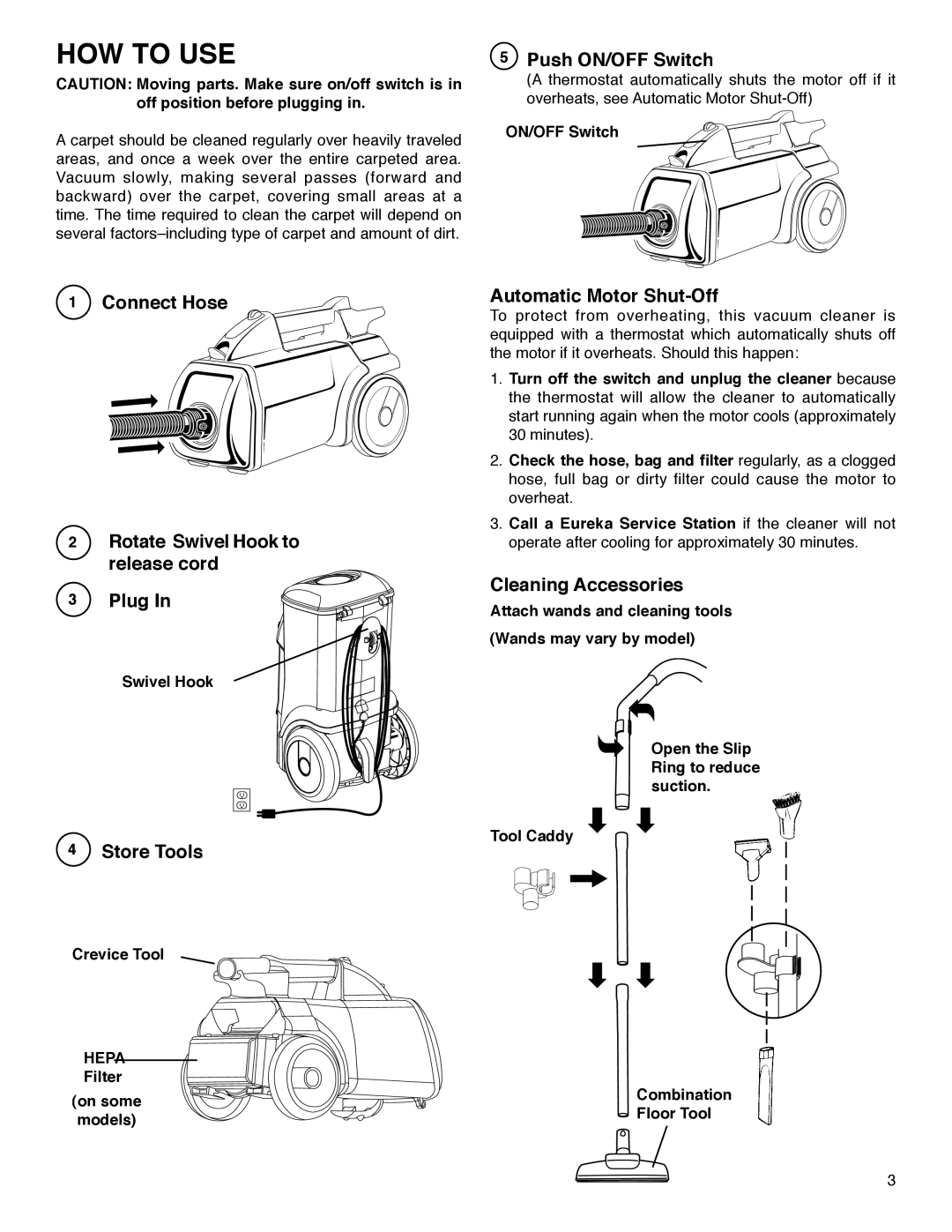 Sanitaire S3680 Series warranty HOW to USE 