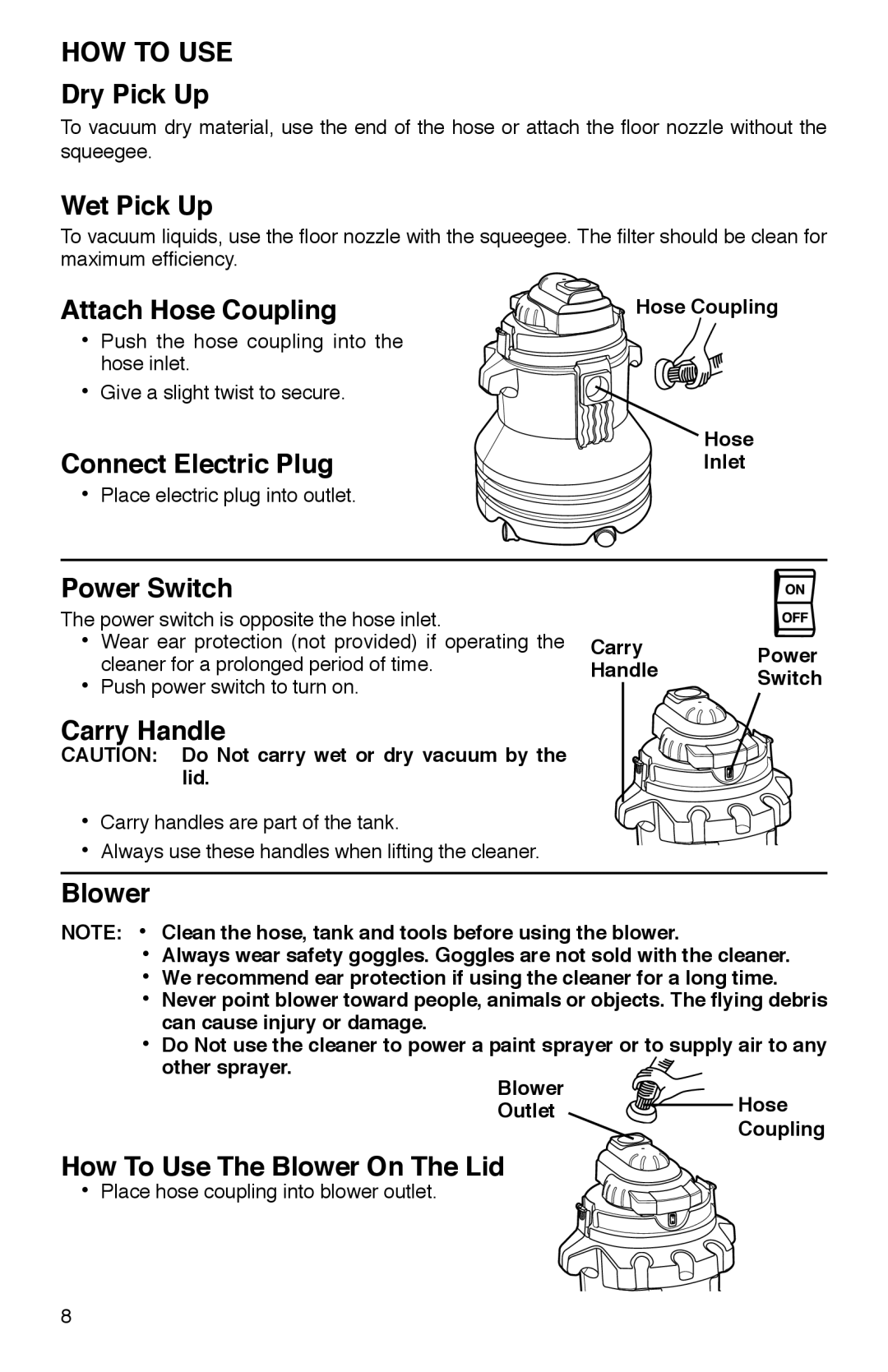 Sanitaire SC2800 warranty HOW to USE 