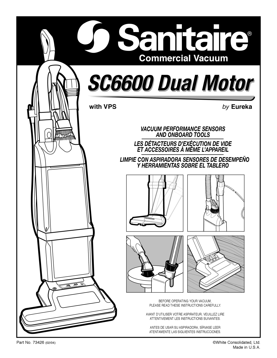 Sanitaire manual SC6600 Dual Motor 