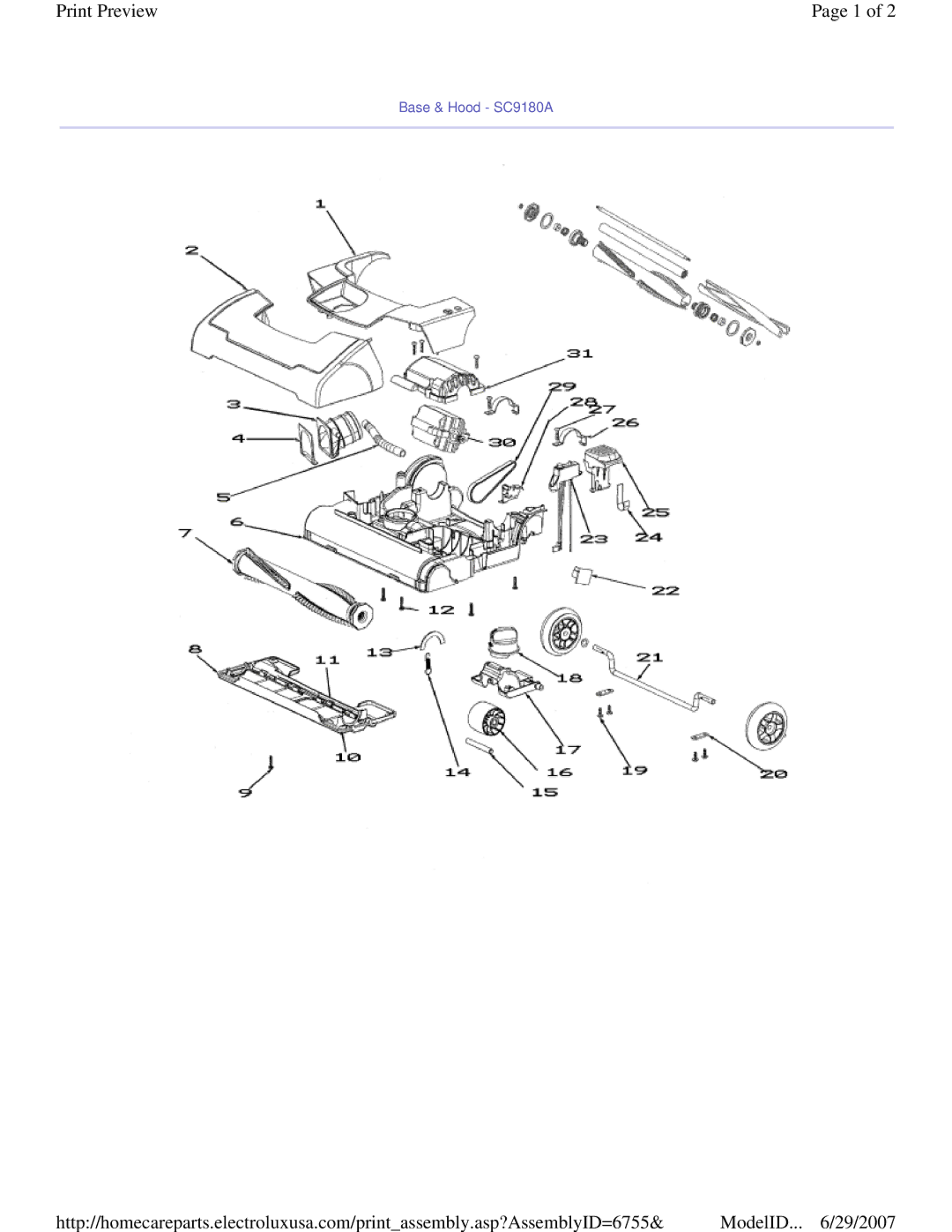 Sanitaire SC9180A manual Print Preview 