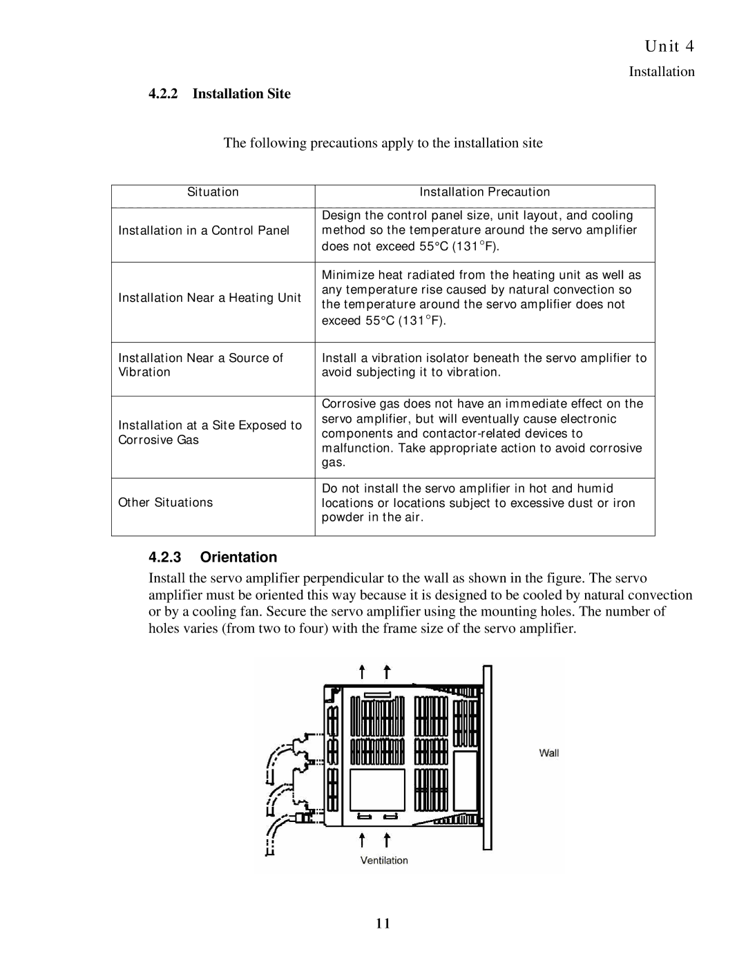 Sankyo 11AR manual Orientation 