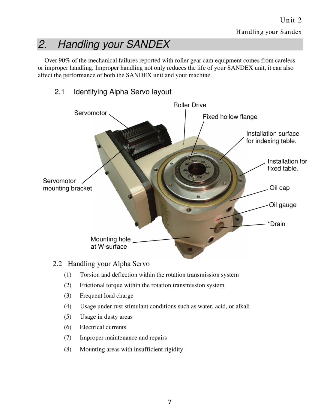 Sankyo 11AR manual Handling your Sandex, Identifying Alpha Servo layout 