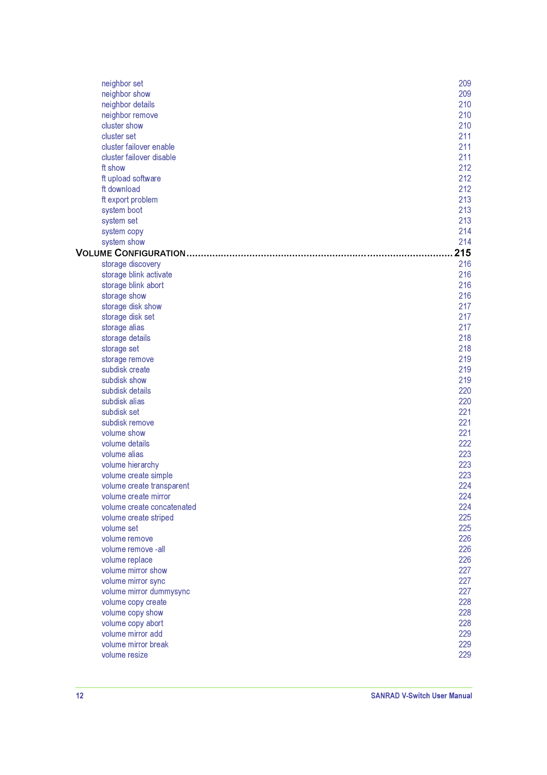 SANRAD V-Switch manual Volume Configuration 