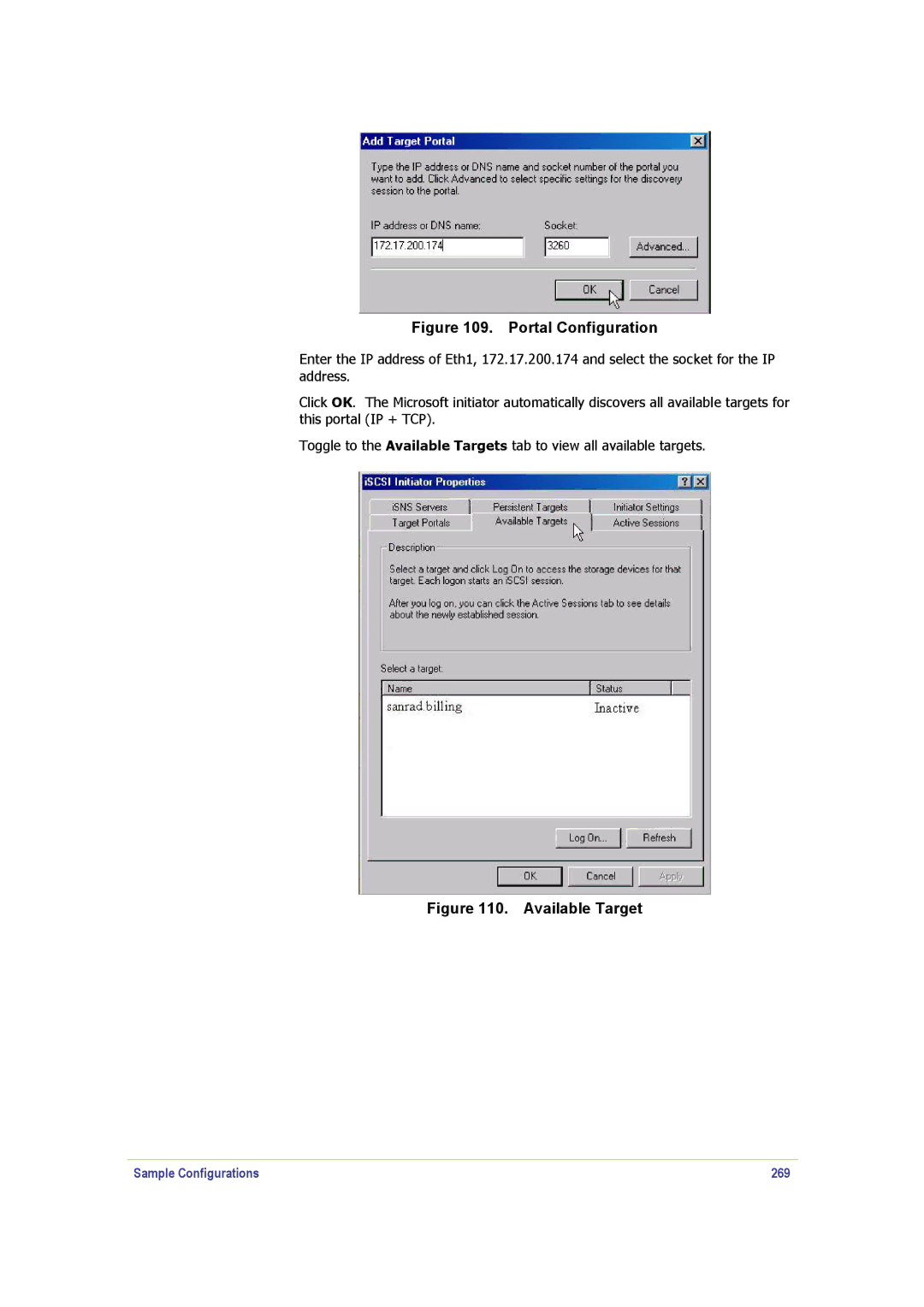 SANRAD V-Switch manual Portal Configuration, Sample Configurations 269 