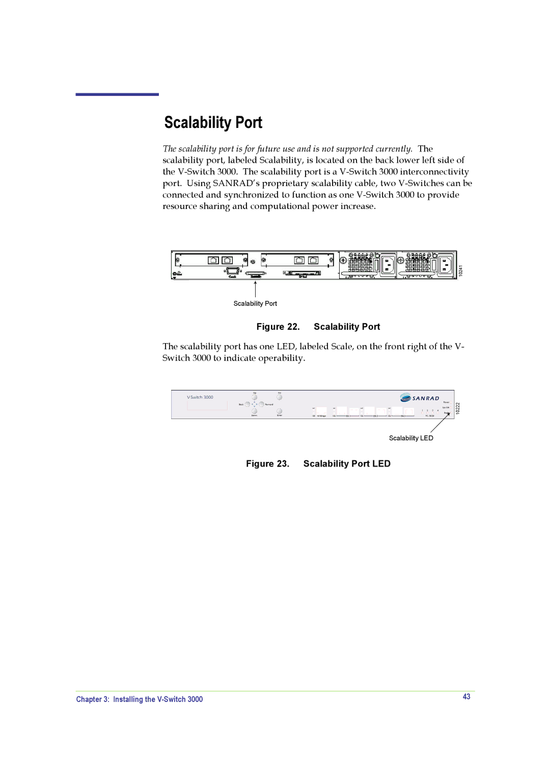 SANRAD V-Switch manual Scalability Port 