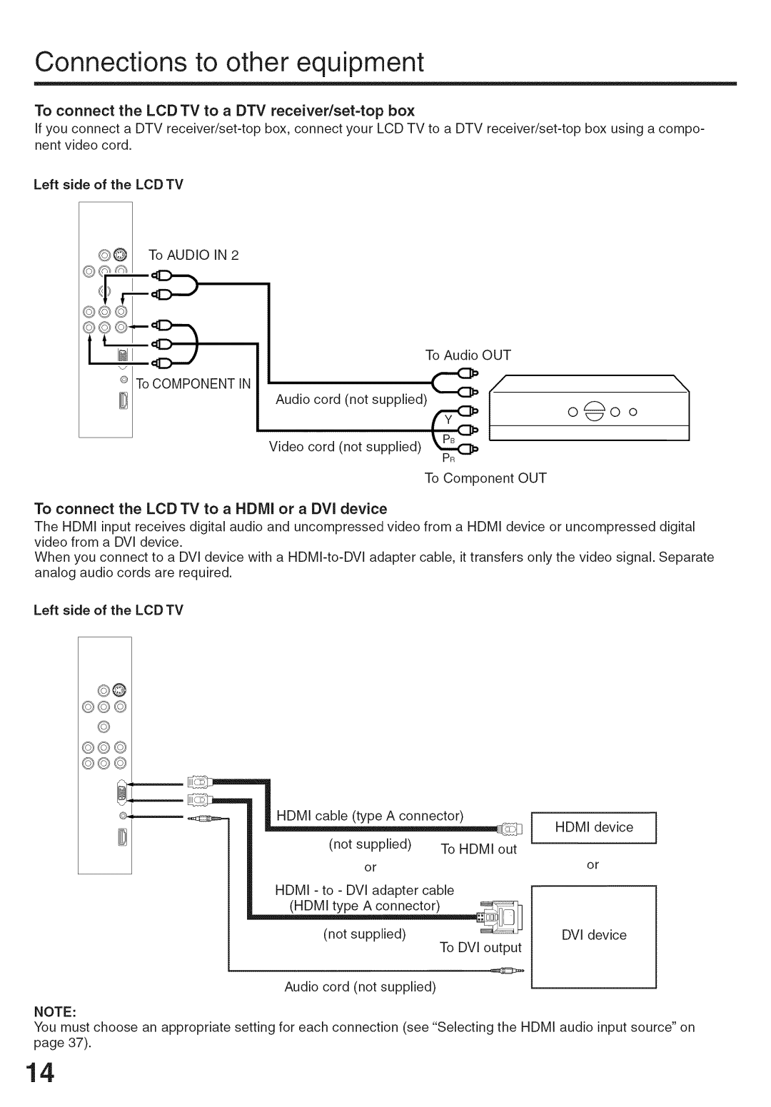 Sansui HDLCD-3700 owner manual 000 o, Out 