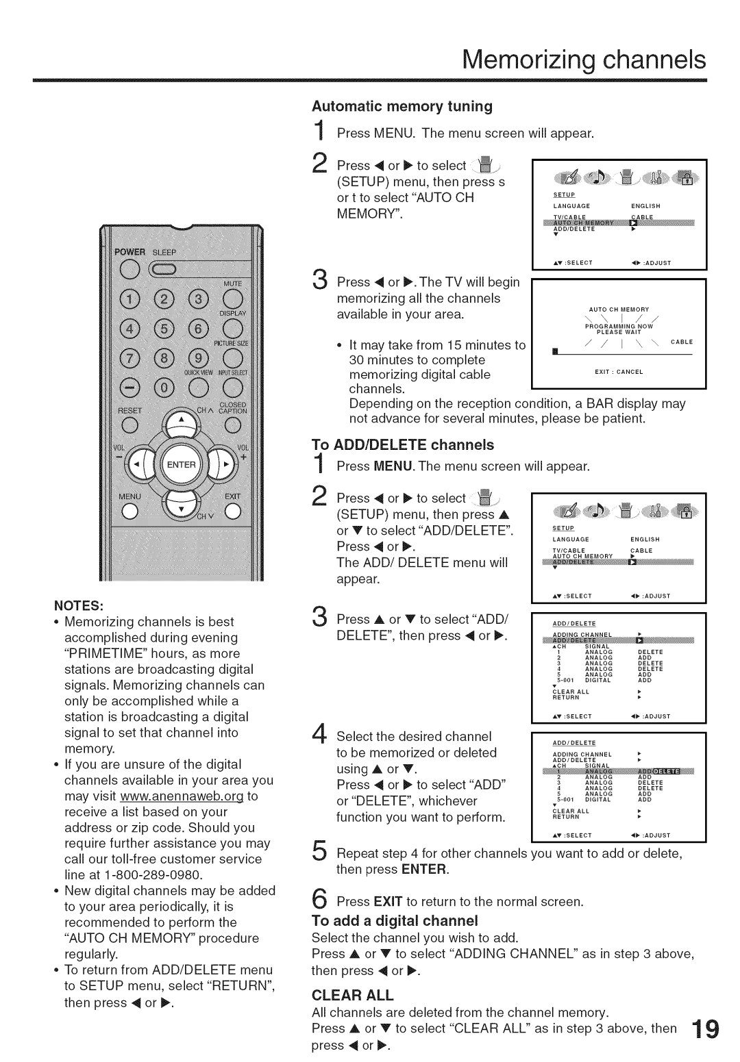 Sansui HDLCD-3700 owner manual Automatic memory tuning, Memory, Primetime 