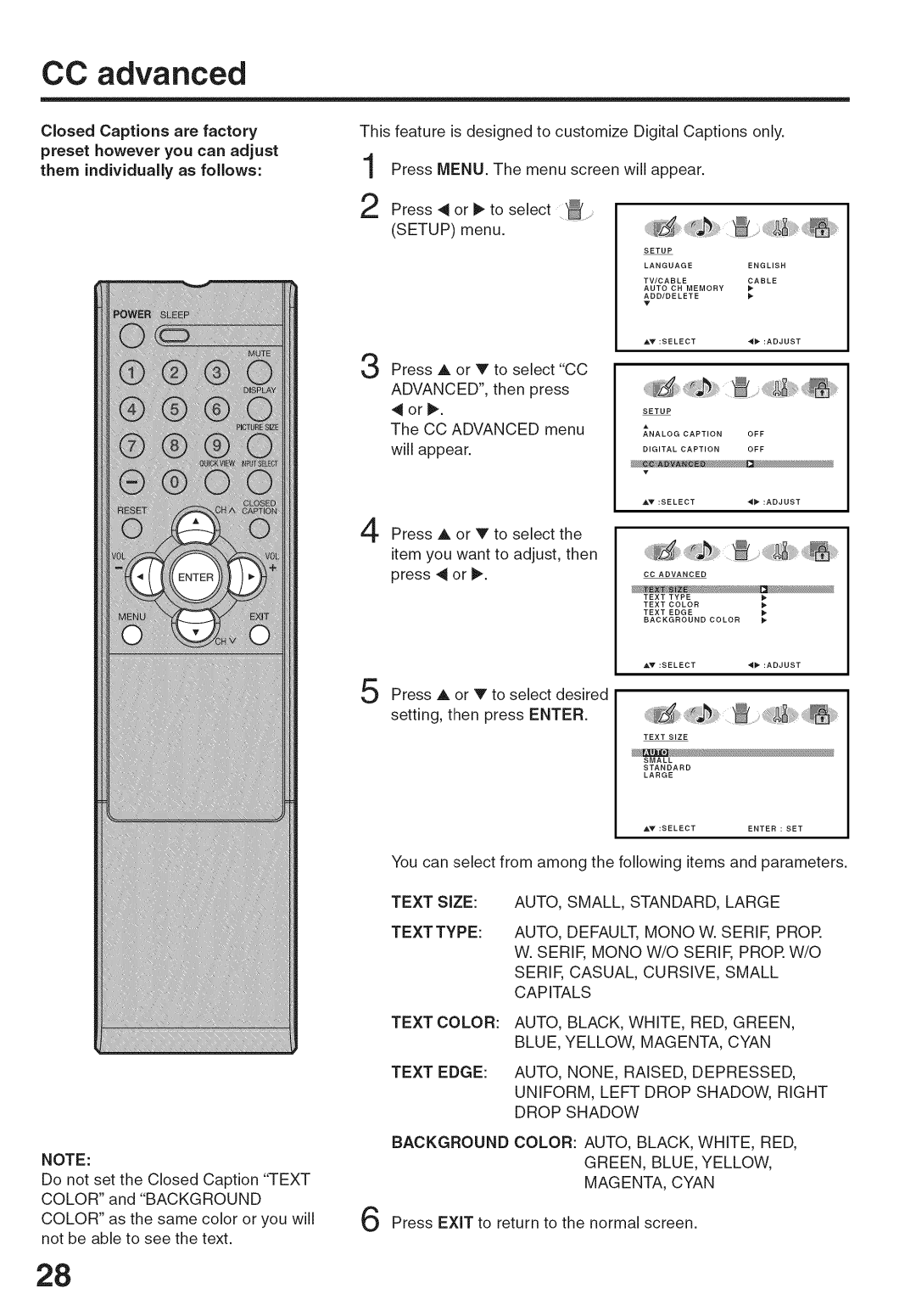 Sansui HDLCD-3700 owner manual Preset however you can adjust, MAGENTA, Cyan 