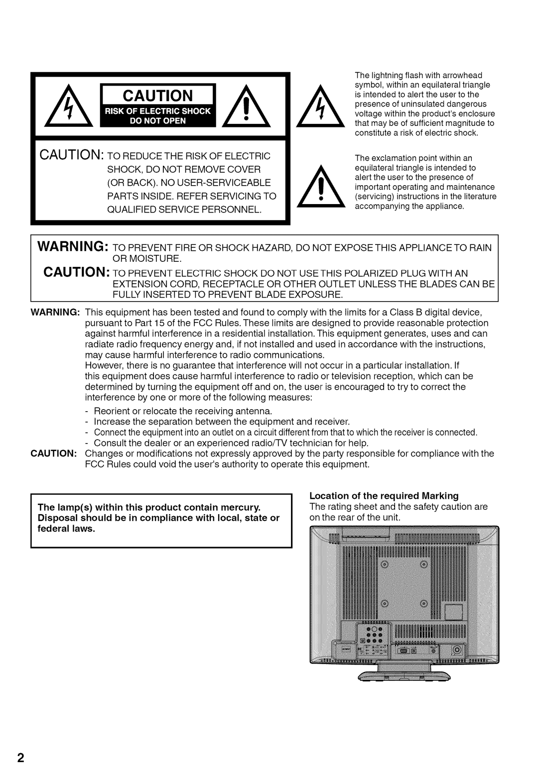 Sansui HDLCD1900A manual 